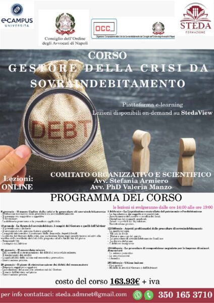 Gestore della crisi da sovraindebitamento COA Napoli 2026